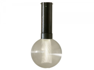 Noodverlichting hanglamp zwart voor grote tenten