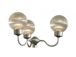 993CCH Combilamp zilver met prisma helder bol 200 mm Ø
