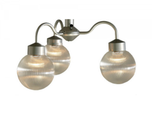 993HCH Hanglamp zilver met prisma helder bol 200 mm Ø