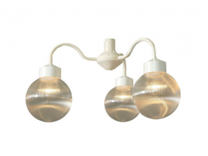 993HH Hanglamp wit met prisma helder bol 200 mm Ø