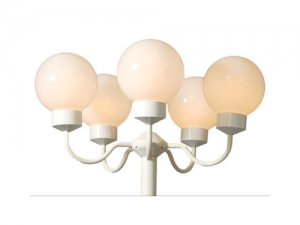 995C Combilamp wit met witte bol 200 mm Ø