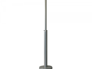 Adjustable pole for combi light to be used as standing light silver